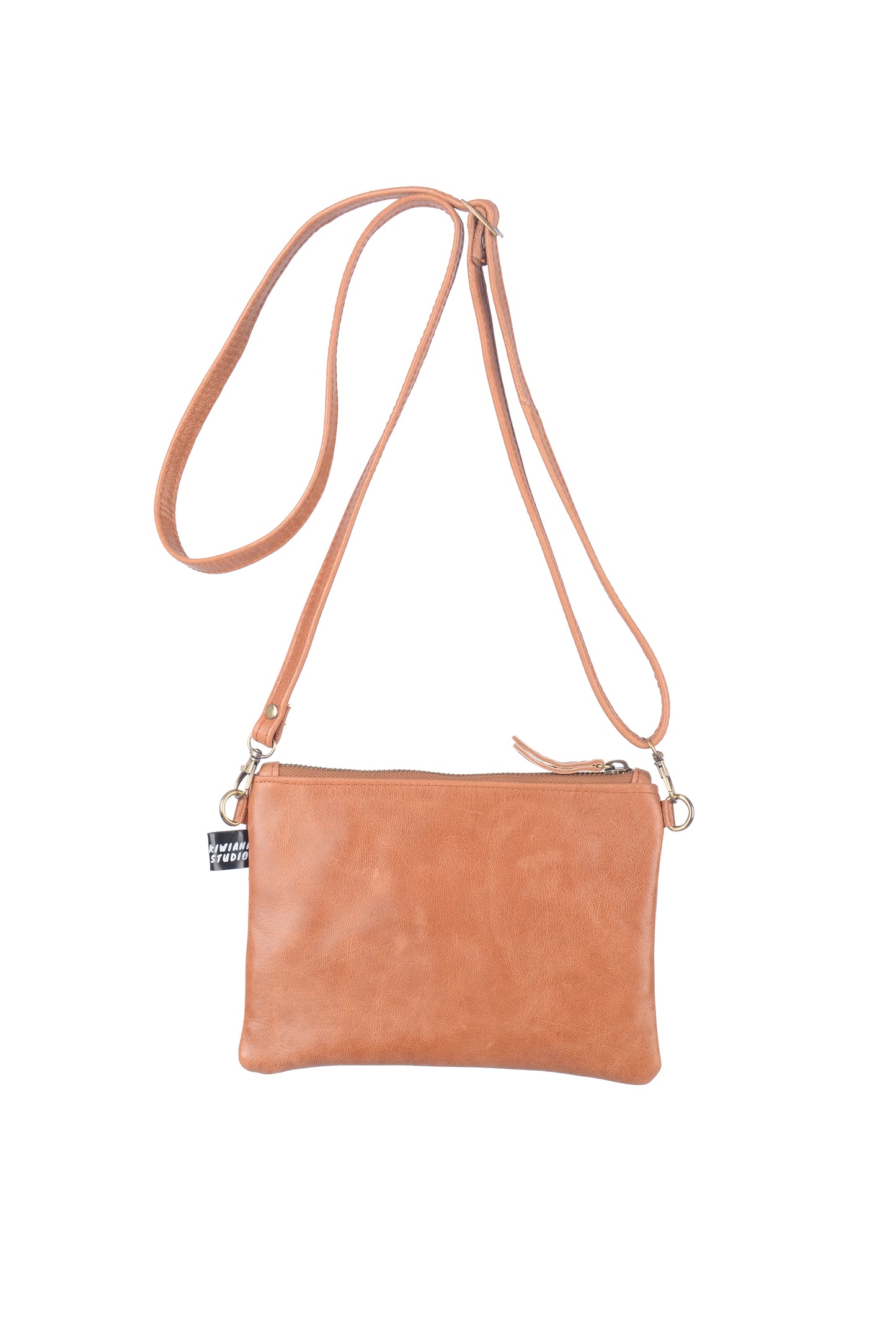 Leather Swandri Mix Cross Body Black Leather Bag