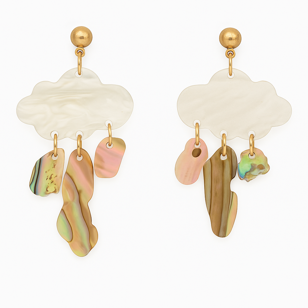 Cloud Paua Earrings