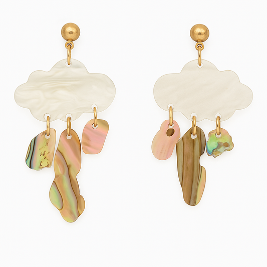 Cloud Paua Earrings