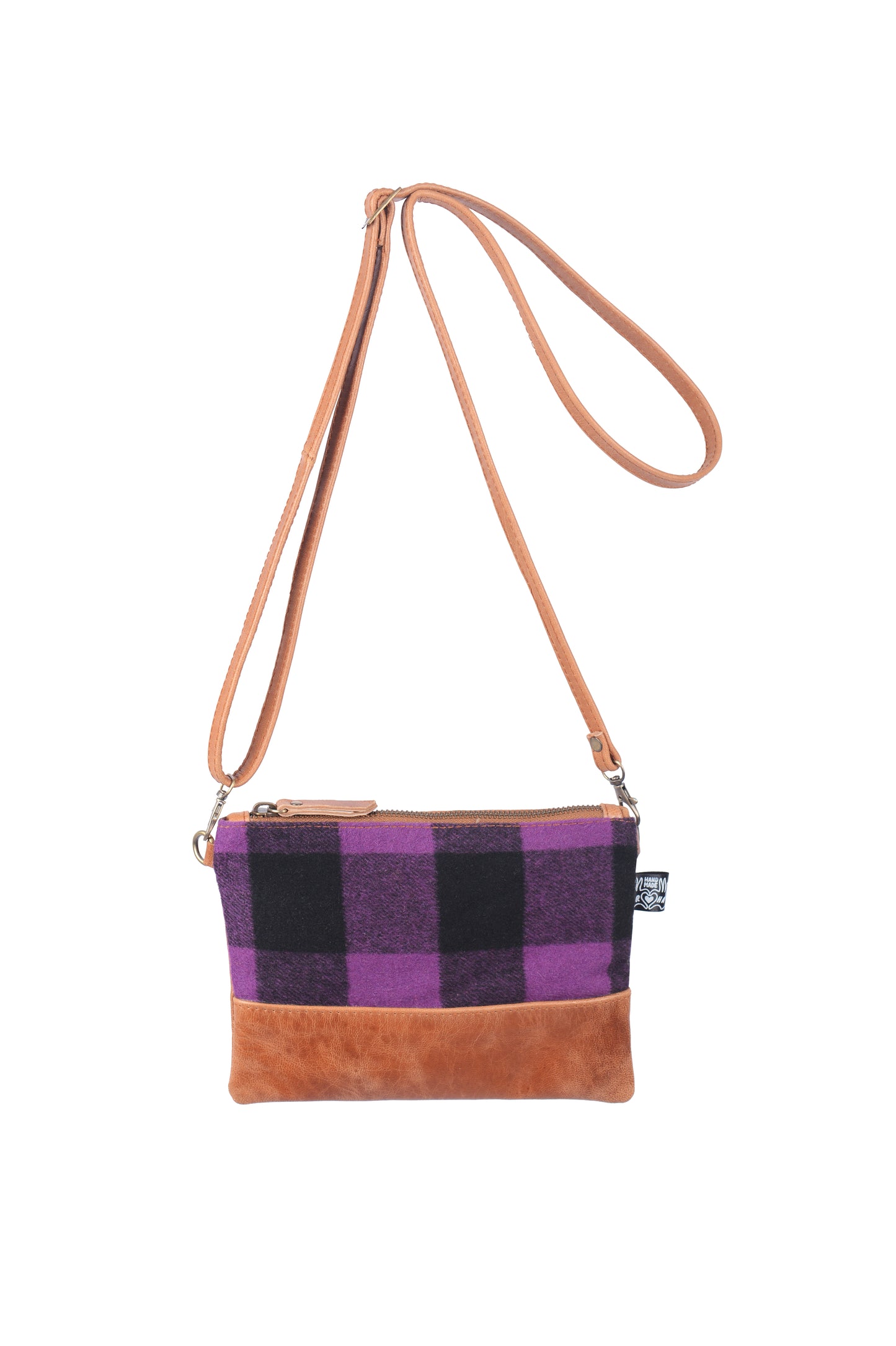 Leather Swandri Mix Cross Body Black Leather Bag