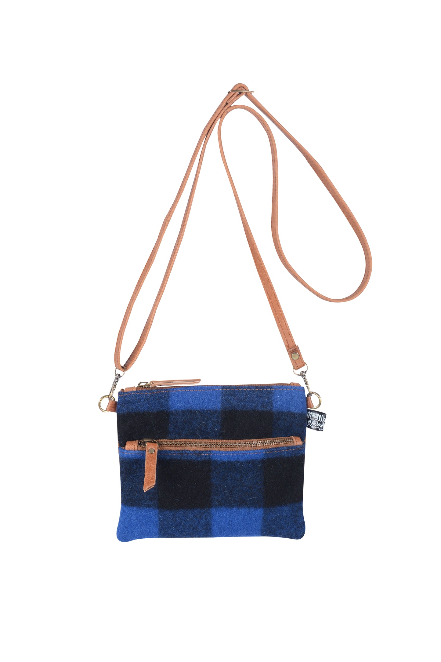 Double Swandri Cross Body Tan Leather Bag