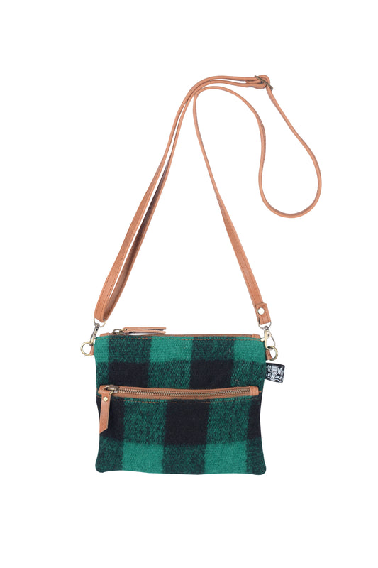 Double Swandri Cross Body Tan Leather Bag