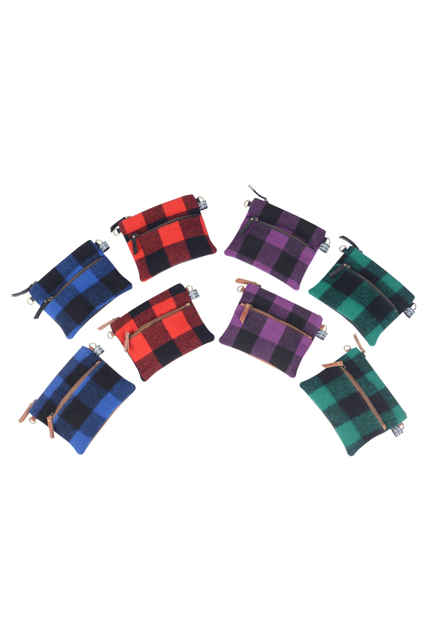 Double Swandri Cross Body Black Leather Bag