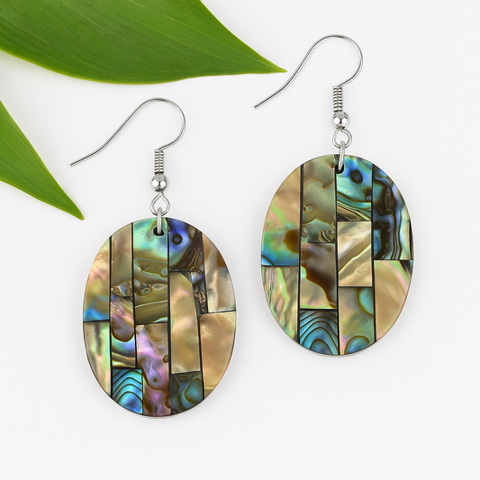 Paua Resin Earrings