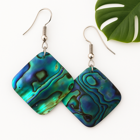 Square Shell Earrings
