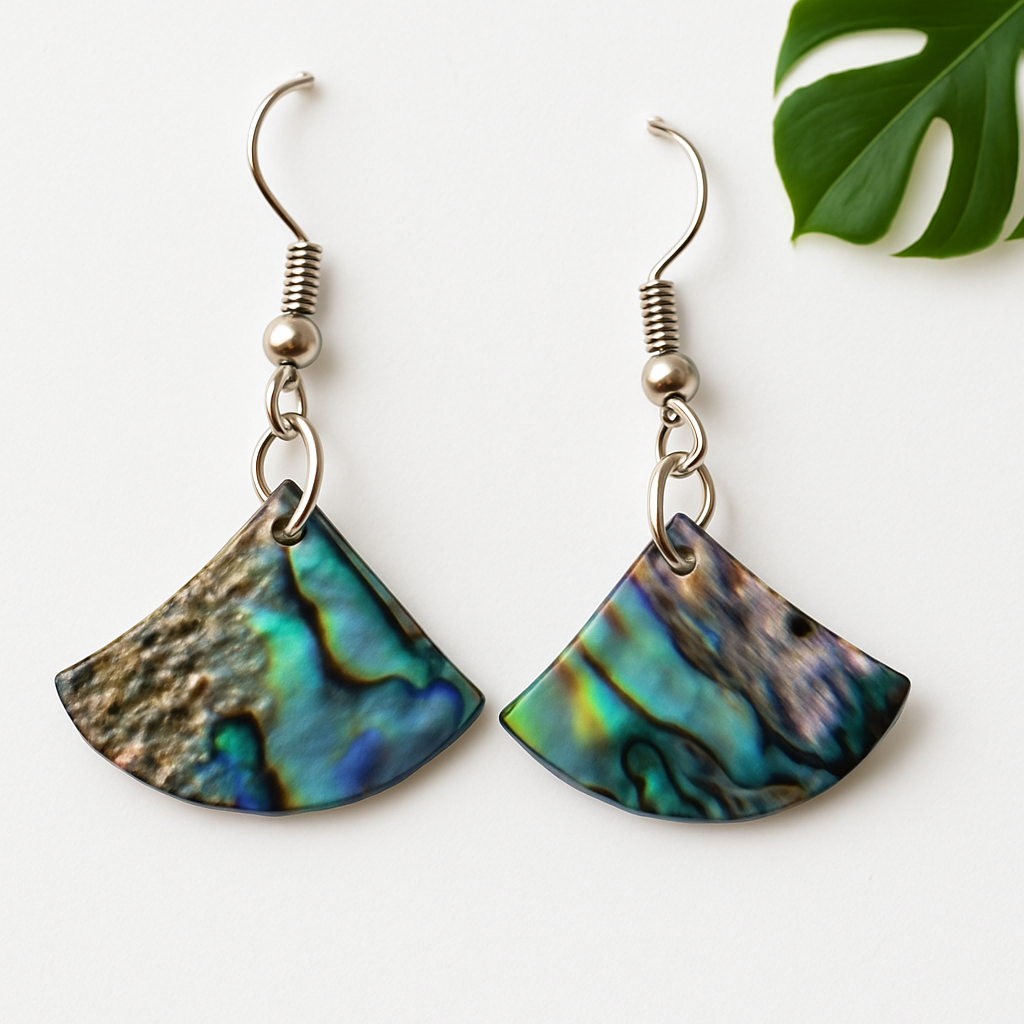 Fan Shape Shell Earrings