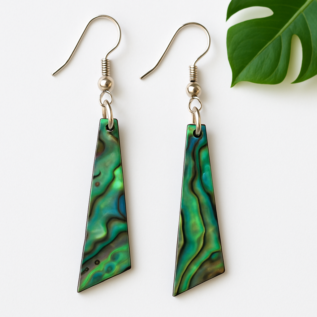 Irregular Paua Earrings