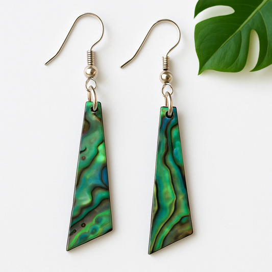 Irregular Paua Earrings