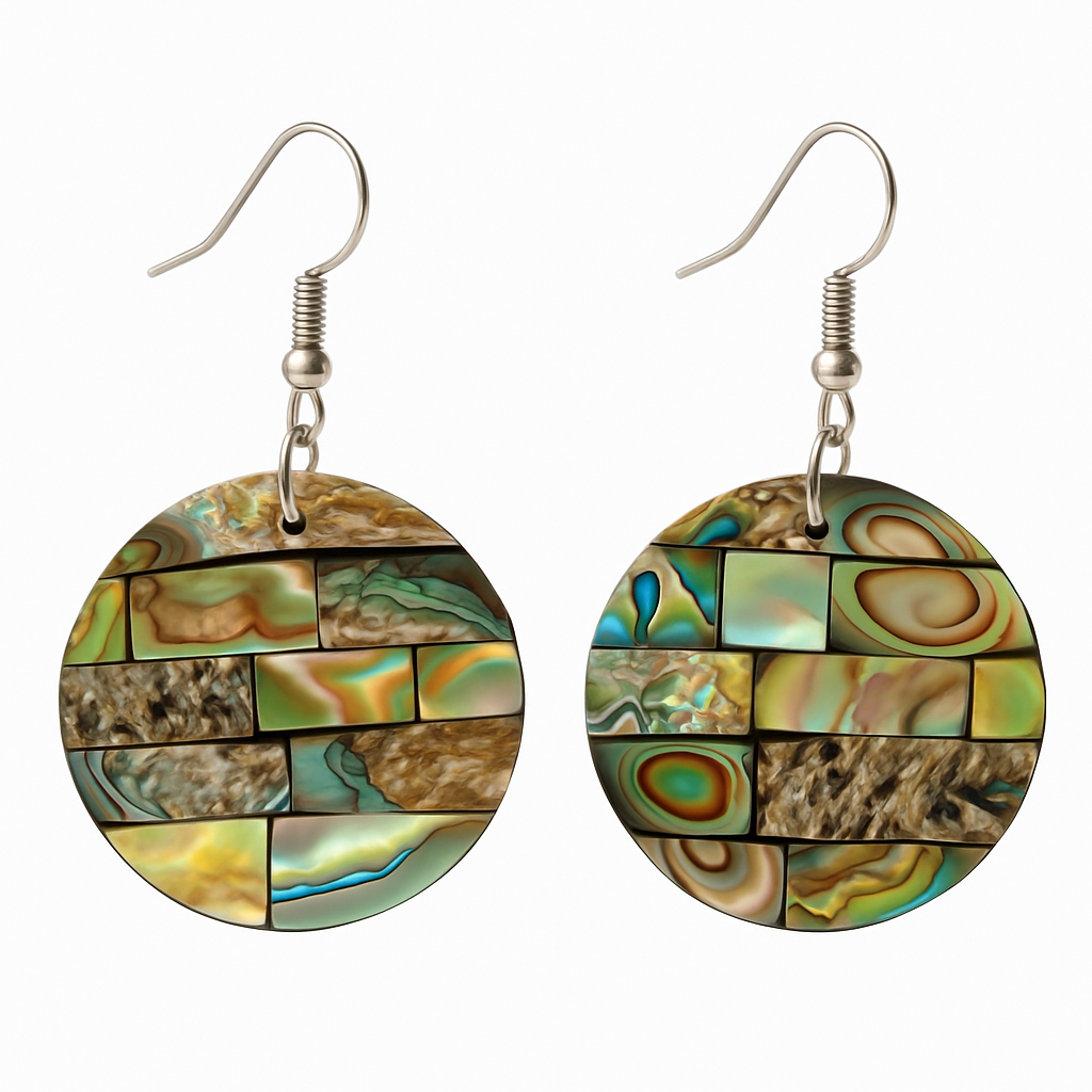 Mosaic Paua Earrings