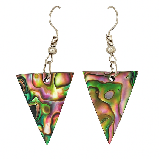 Triangle Paua Earrings