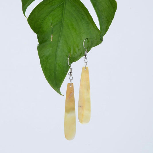 Long Drop Mother of Pearl Earrings