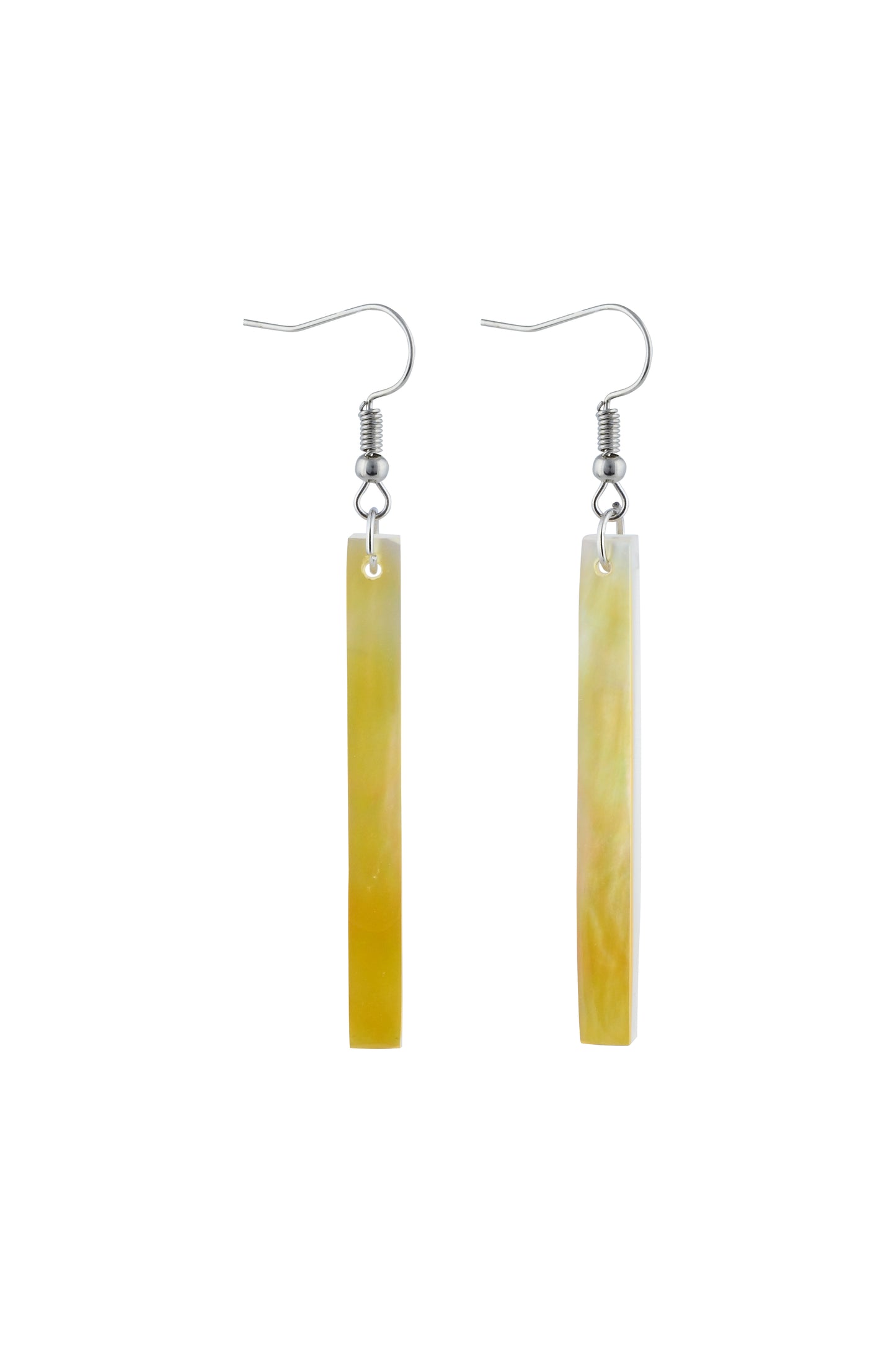 Thin Long Mother of Pearl Earrings