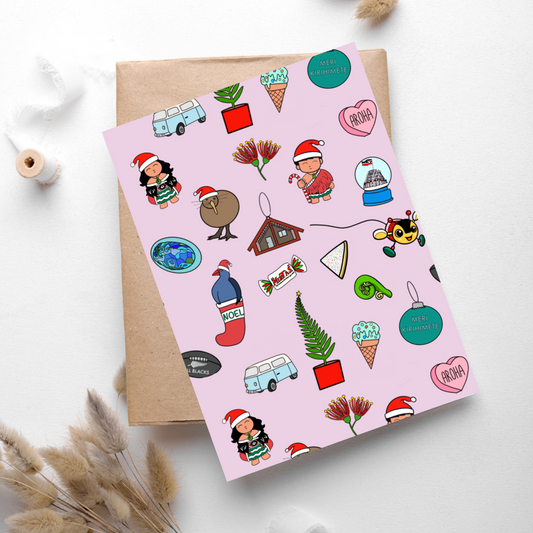 Meri Kirihemete Greeting Card Digital Download