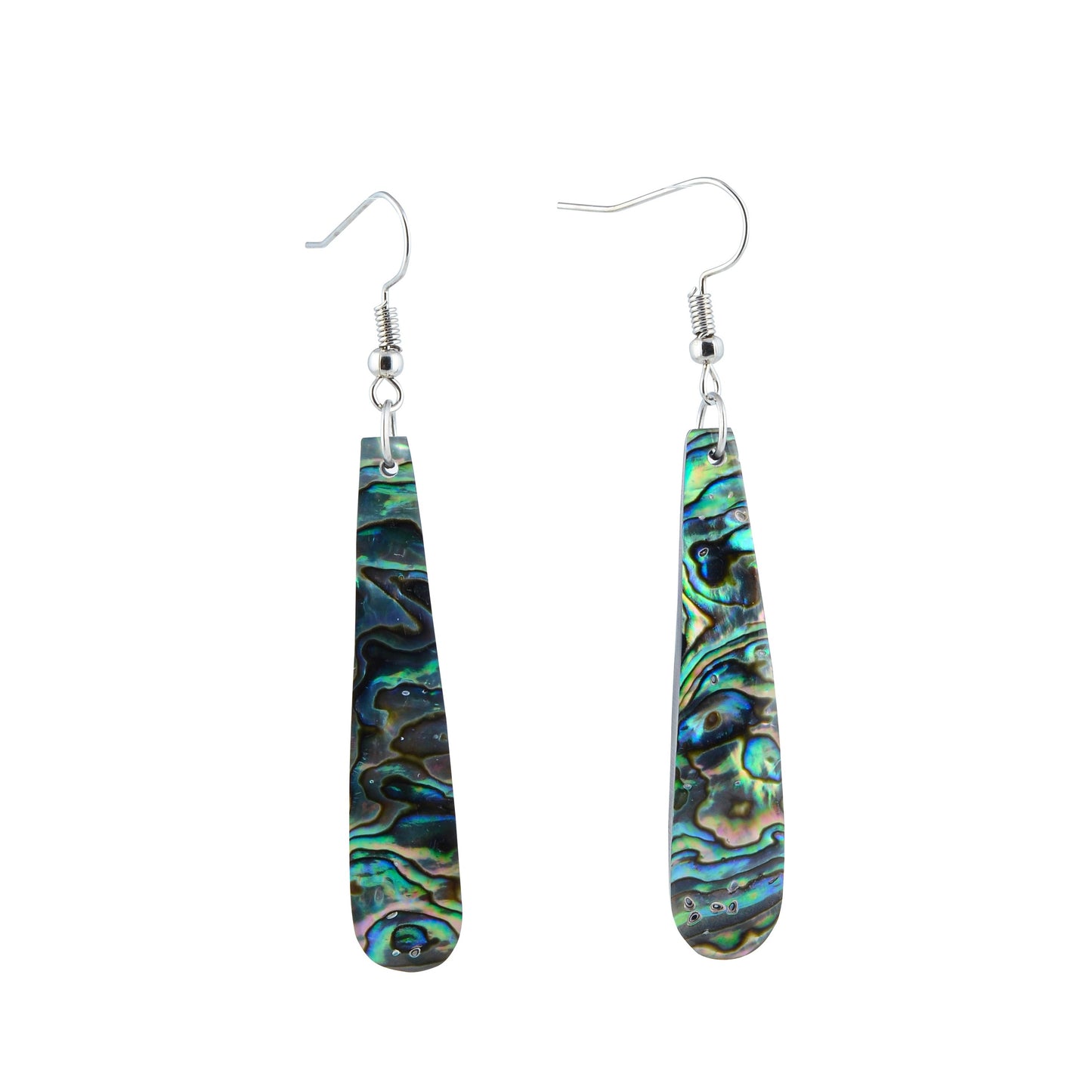 Long Drop Paua Earrings
