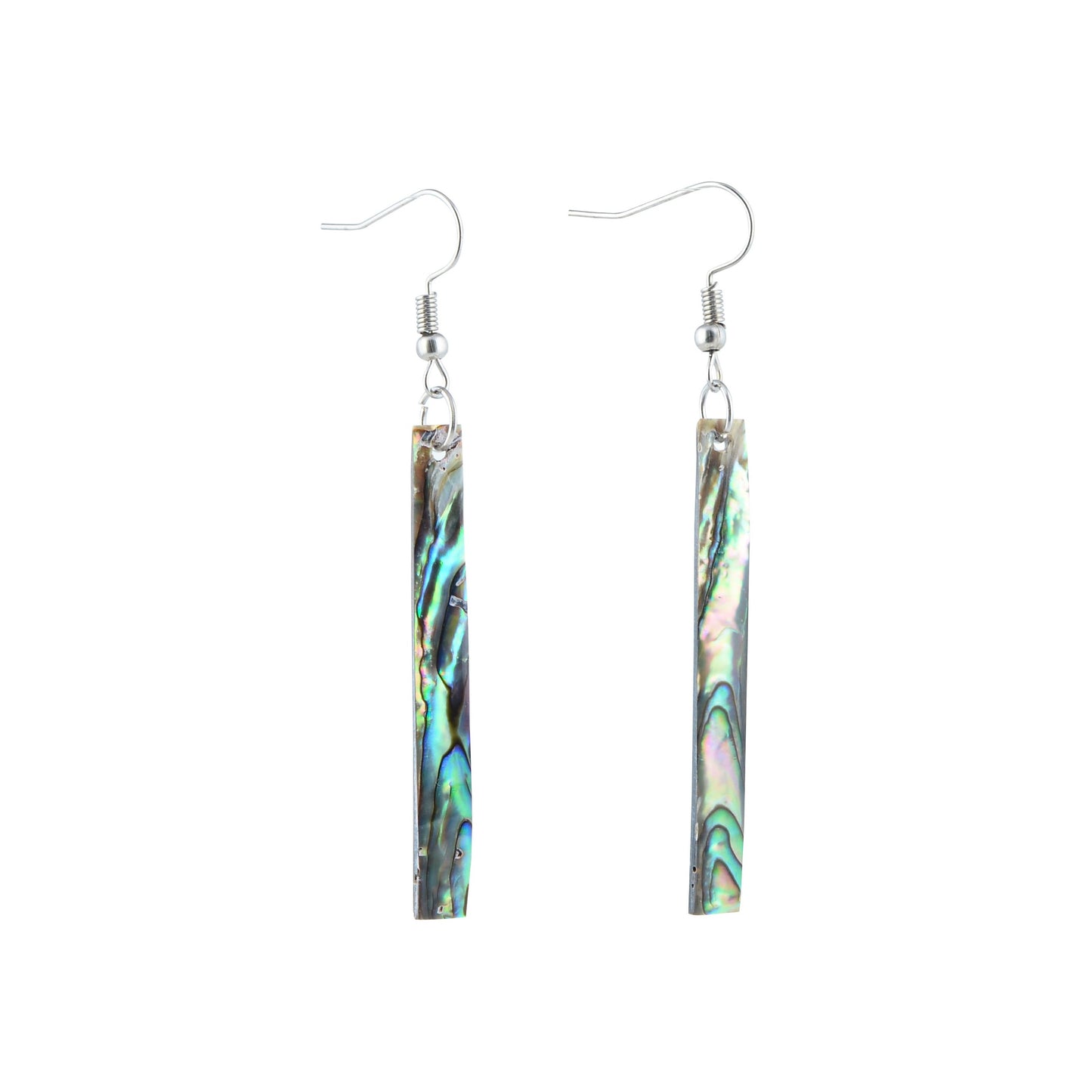 Thin Long Paua Earrings