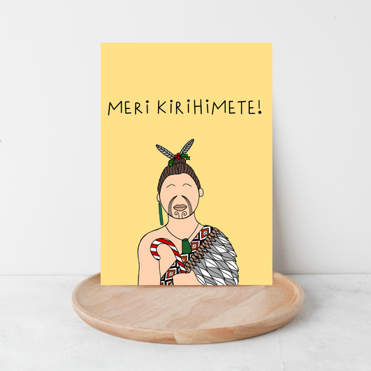 Meri Kirihemete Tama Greeting Card Digital Download